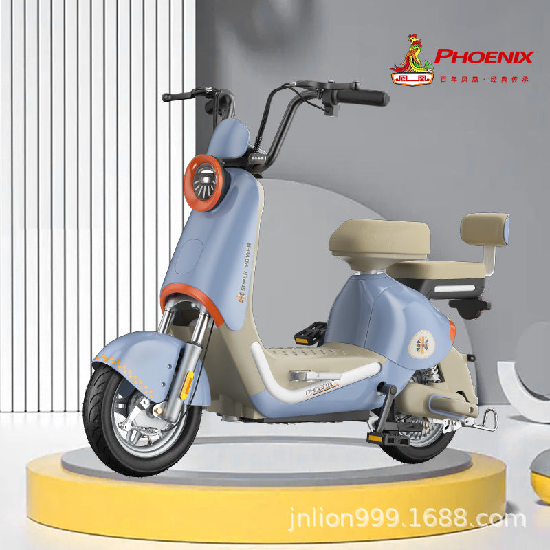 Phoenix New National Standard Electric Vehicle Blue Excellent Electric Bicycle Can Be Registered Offline Physical Same Model Electric Bicycle