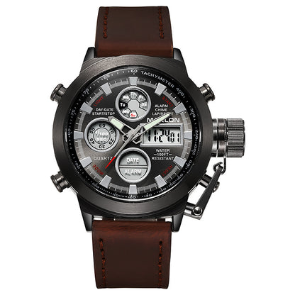 Factory wholesale MAKLON watches wholesale explosion belt quartz double core watches high-end outdoor sports watches