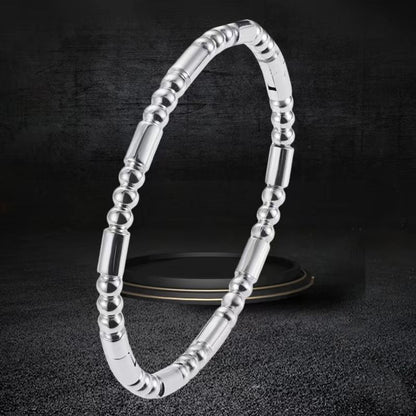 Cross-border Stainless Steel Bracelet Women's High-grade Electroplated Circle Bracelet Diamond Light Luxury Titanium Steel Fashion Jewelry