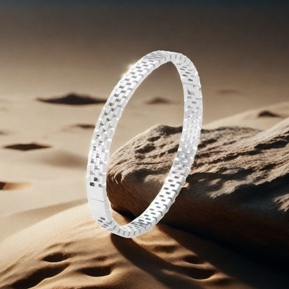 Cross-border Stainless Steel Bracelet Women's High-grade Electroplated Circle Bracelet Diamond Light Luxury Titanium Steel Fashion Jewelry