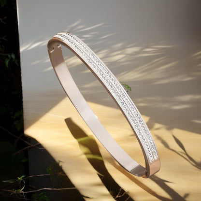 European and American Cross-Border Stainless Steel Bracelet, Titanium Steel Nail Bracelet for Women, Non-Fading, Simple, Versatile, Fashionable and Elegant Bracelet