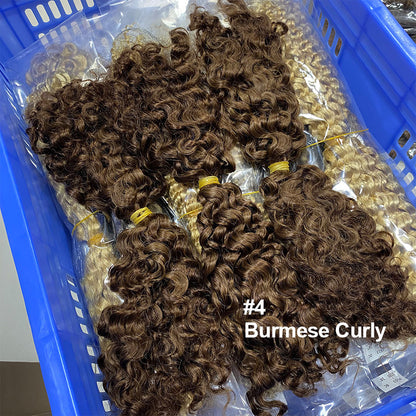 Factory Direct Sales Two-Pointed Sdd Wig Hair Bundle Bulk Hair Curly Humanhair Real Hair