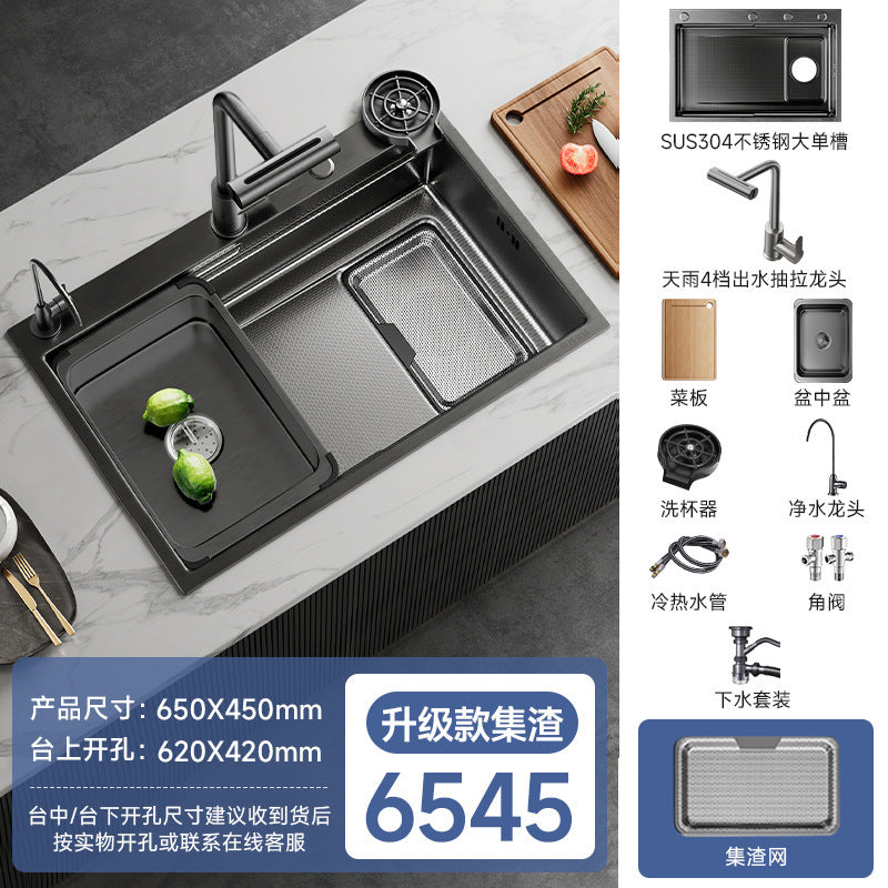 Jomoo Sink Large Single-Slot Kitchen Household 304 Stainless Steel Countertop Undermount Sink Dishwashing Sink Undermount Sink