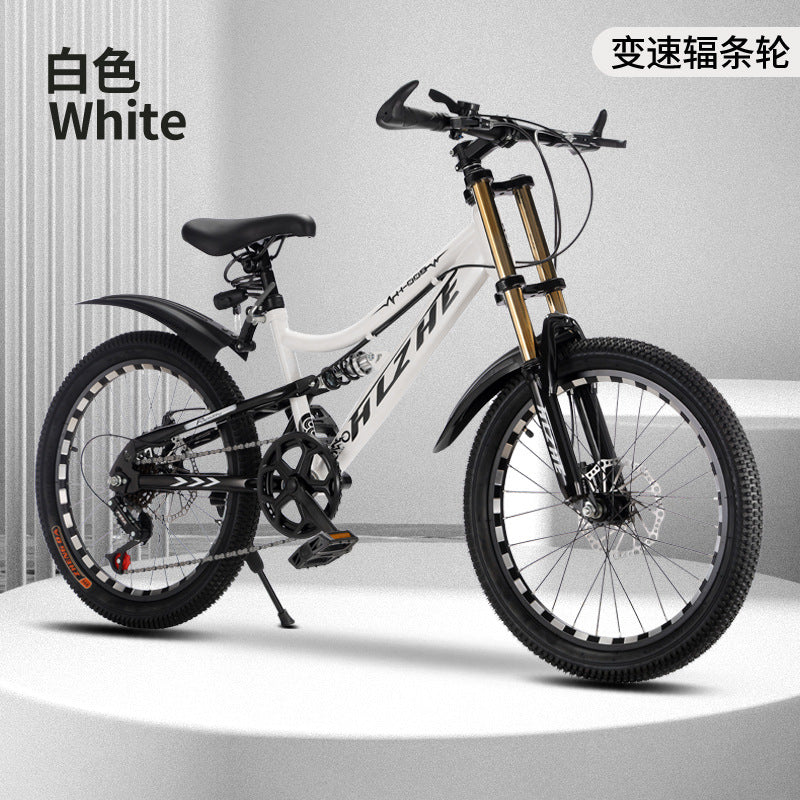 Children's Mountain Bike Cycling Road Bike Double Shock-Absorbing Cycling Bicycle Men's and Women's Same Bicycle Student Cycling Bicycle