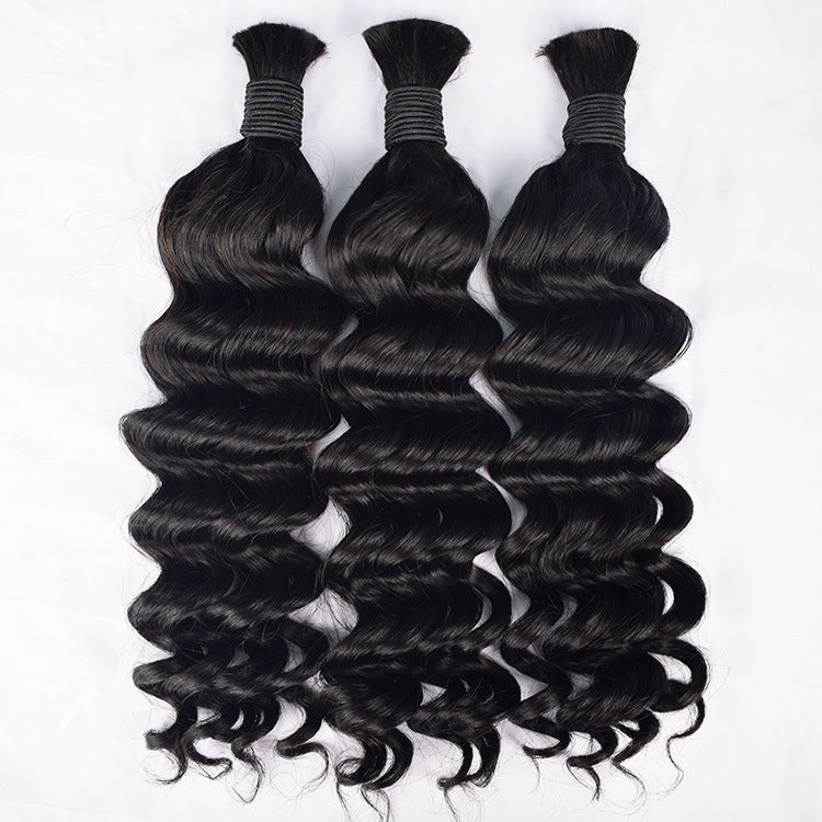 European and American Cross-Border Dreadlock Hair Extensions Straight Human Hair Bulk Hair Human Hair Full Real Hair Wig