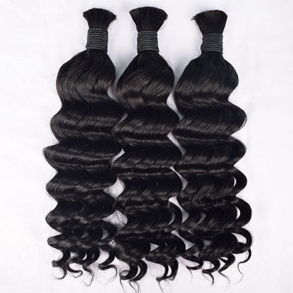 European and American Cross-Border Dreadlock Hair Extensions Straight Human Hair Bulk Hair Human Hair Full Real Hair Wig