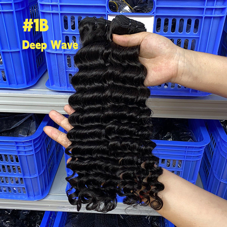 10A Human Hair Hair Curtain Double Drawn Humanhair Bundle Bone Straight Hair Spot Manufacturer Wholesale