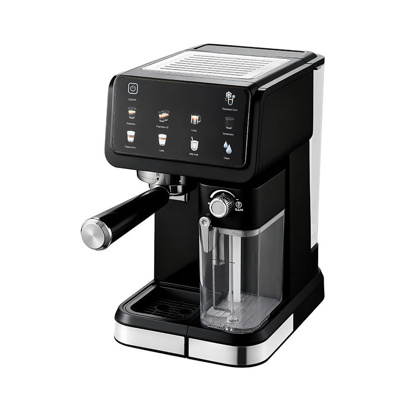 Cross-Border Foreign Trade Espresso Machine Household High-Pressure Automatic Milk Foaming Smart Color Screen All-In-One Coffee Machine