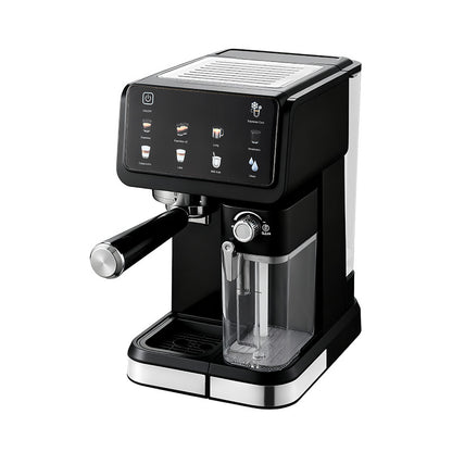 Cross-Border Foreign Trade Espresso Machine Household High-Pressure Automatic Milk Foaming Smart Color Screen All-In-One Coffee Machine