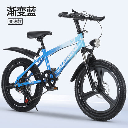 Children's Mountain Bike Primary and Secondary School Students Variable Speed Mountain Bike 8-14 Years Old Middle and Big Children Teenagers Outdoor Road Bike