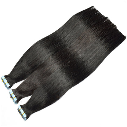 Wig Film Hair Human Tape in Hair Invisible Traceless Hair Extensions European and American Cross-Border Human Hair Wigs