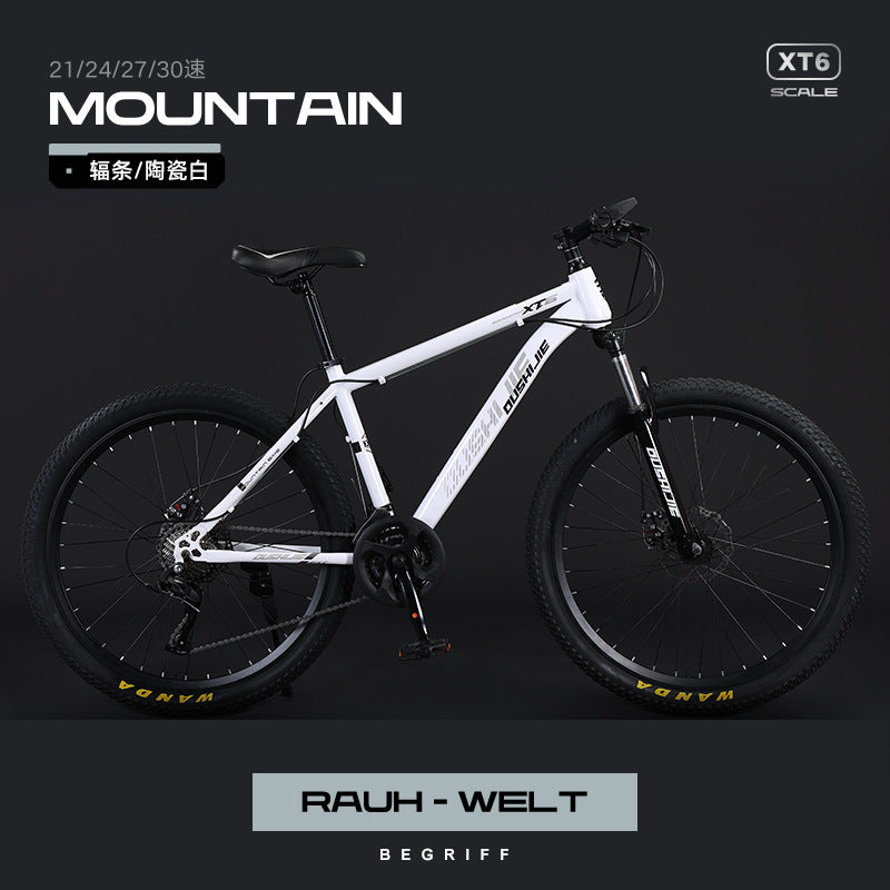 Mountain Bike Men and Women Adult Commuter Teenagers Variable Speed Student Shock Absorption off-Road Racing Bike Cross-Border