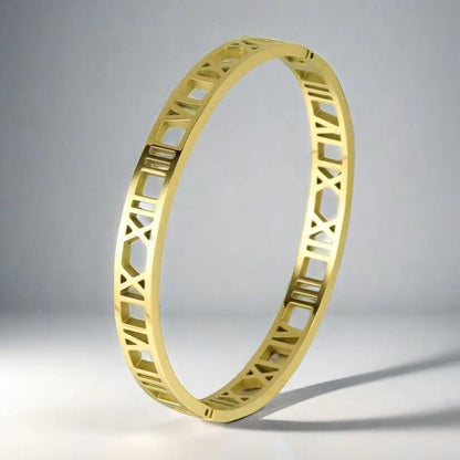 European and American Cross-Border Stainless Steel Bracelet, Titanium Steel Nail Bracelet for Women, Non-Fading, Simple, Versatile, Fashionable and Elegant Bracelet