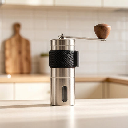 Source Factory Direct Supply Amazon Stainless Steel Hand-Cranked Coffee Grinder in Stock