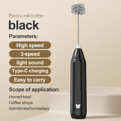 Cross-Border Electric Eggbeater Hand-Held Kitchen Baking Cream Frother Household Mini Milk Coffee Blender