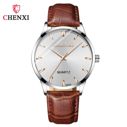 Dawn Men's Simple Business Watch Shake Voice Live Cross-border Foreign Trade Factory Wholesale Steel Belt Luminous Quartz Watch