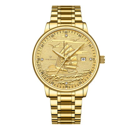 Swiss Louis Jelun Brand Live Broadcast Foreign Trade New Cross-Border Popular Watch Women's One-Piece Delivery Men's Quartz Watch