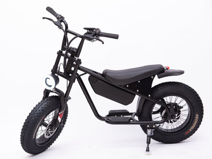 16inch Retro Wide Tire Electric Bicycle for Commuting to Work, Adult Foldableable Electric Bicycle, Off-Road Fat Tire Electric Bicycle
