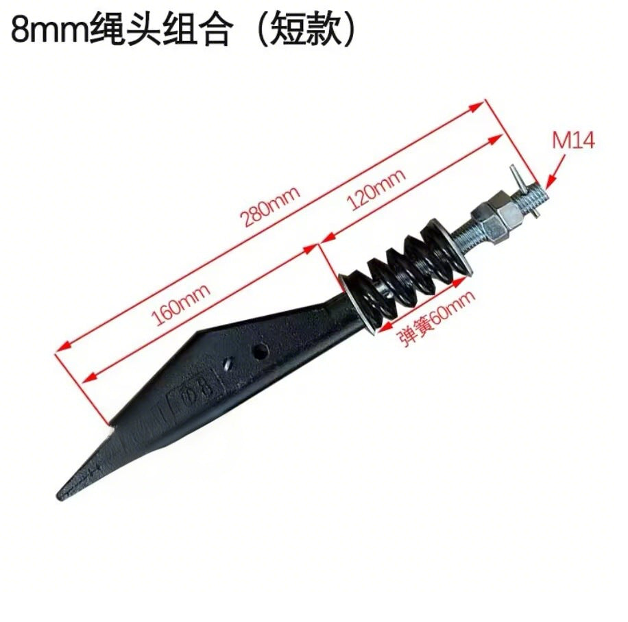 Elevator Wire Rope Head Combination Wire Clamp Rod Diameter 8/10/12 Elevator Parts Manufacturer Wire Rope Clamp
