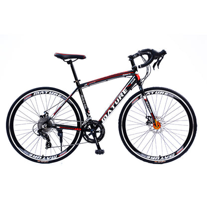 Source Factory Urban Road Competition Variable Speed Bicycle Double Disc Brake Lightweight Male and Female Students Bicycle Commuting