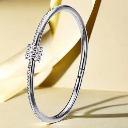 European and American Cross-Border Stainless Steel Bracelet, Titanium Steel Nail Bracelet for Women, Non-Fading, Simple, Versatile, Fashionable and Elegant Bracelet