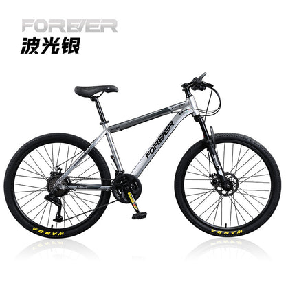 Permanent Aluminum Alloy Mountain Bike Youth Adult Student Bike Variable Speed Racing Shock Absorption Road Bike Commuting Men and Women
