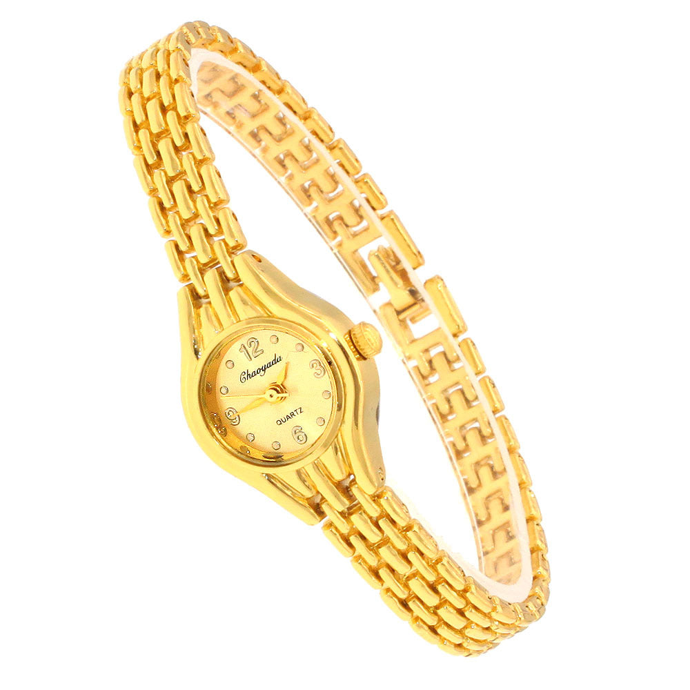 chaoyada2024 Hot Full Love Pendant Bracelet Watch Golden All-match Creative Bracelet Light Luxury Exquisite Watch