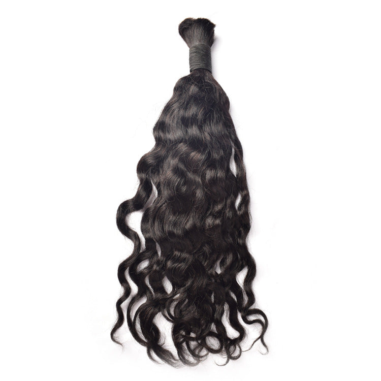 European and American Cross-Border Dreadlock Hair Extensions Straight Human Hair Bulk Hair Human Hair Full Real Hair Wig