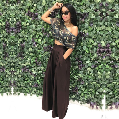 S2018 Hot-Selling Fashion Stylish Flared Pants Wide-Leg Casual Pants Autumn and Winter Wide-Leg Pants 14 Colors Available