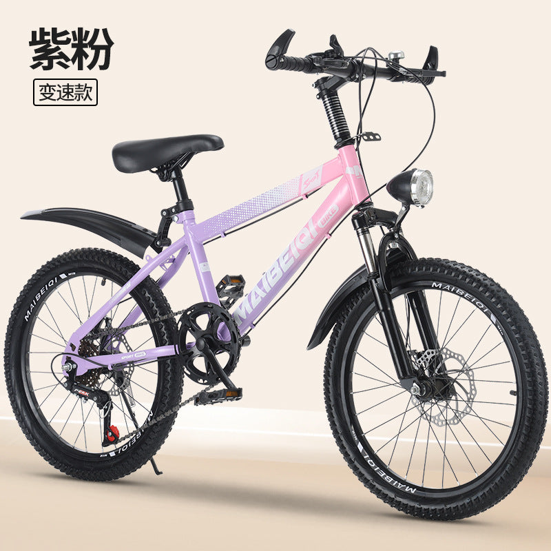 Children's Mountain Bike Primary and Secondary School Students Variable Speed Mountain Bike 8-14 Years Old Middle and Big Children Teenagers Outdoor Road Bike
