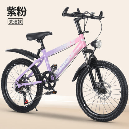 Children's Mountain Bike Primary and Secondary School Students Variable Speed Mountain Bike 8-14 Years Old Middle and Big Children Teenagers Outdoor Road Bike