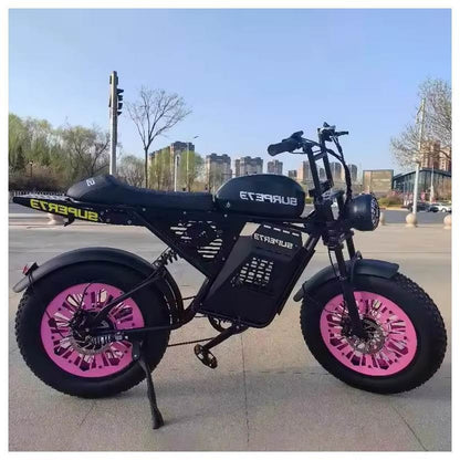 Super73 Snow off-Road Fat Tire Electric Bicycle 20-Inch Thick Tire Retro off-Road Small Outdoor Snowmobile