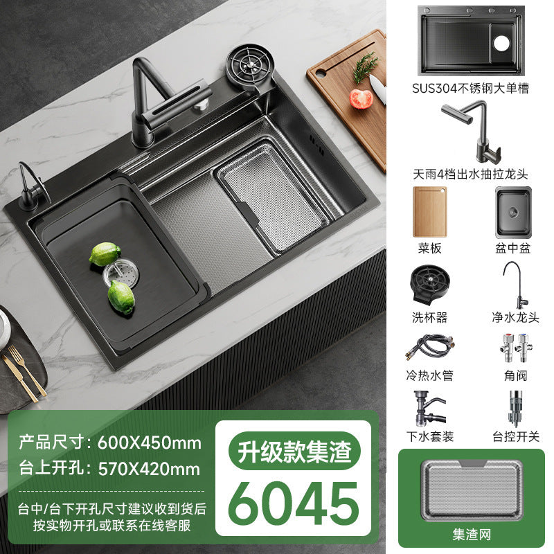 Jomoo Sink Large Single-Slot Kitchen Household 304 Stainless Steel Countertop Undermount Sink Dishwashing Sink Undermount Sink