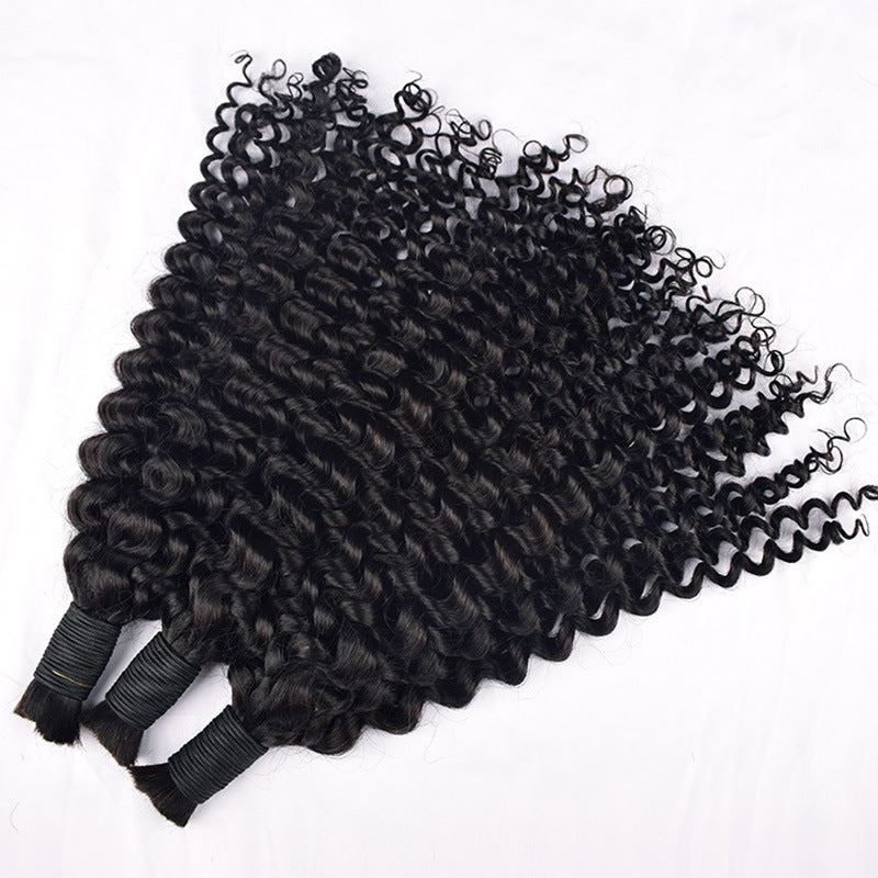 European and American Cross-Border Dreadlock Hair Extensions Straight Human Hair Bulk Hair Human Hair Full Real Hair Wig