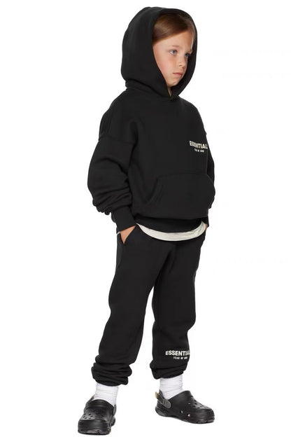 Trendy Brand Children's Clothing Essentials Autumn and Winter Suit Men's and Women's High Street Loose Hooded Fleece Sweater Pants
