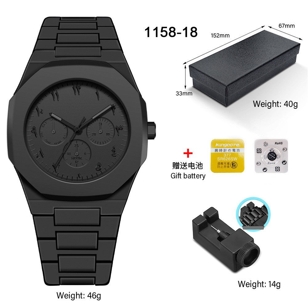 2025 Watch Men's Wristwatch Arabic Numeral Dial Plastic Men's Quartz Watch Women's Watch Wholesale Quartz Watch Wristwatch