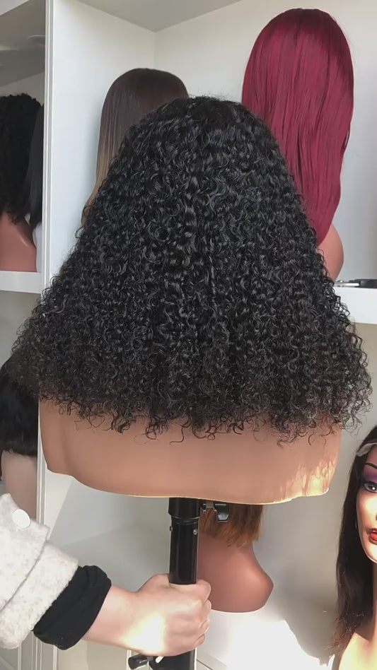 13 4 Front Lace Human Hair Bob Wig Amazon Cross Border Hot Selling Human Hair Wig with Heating