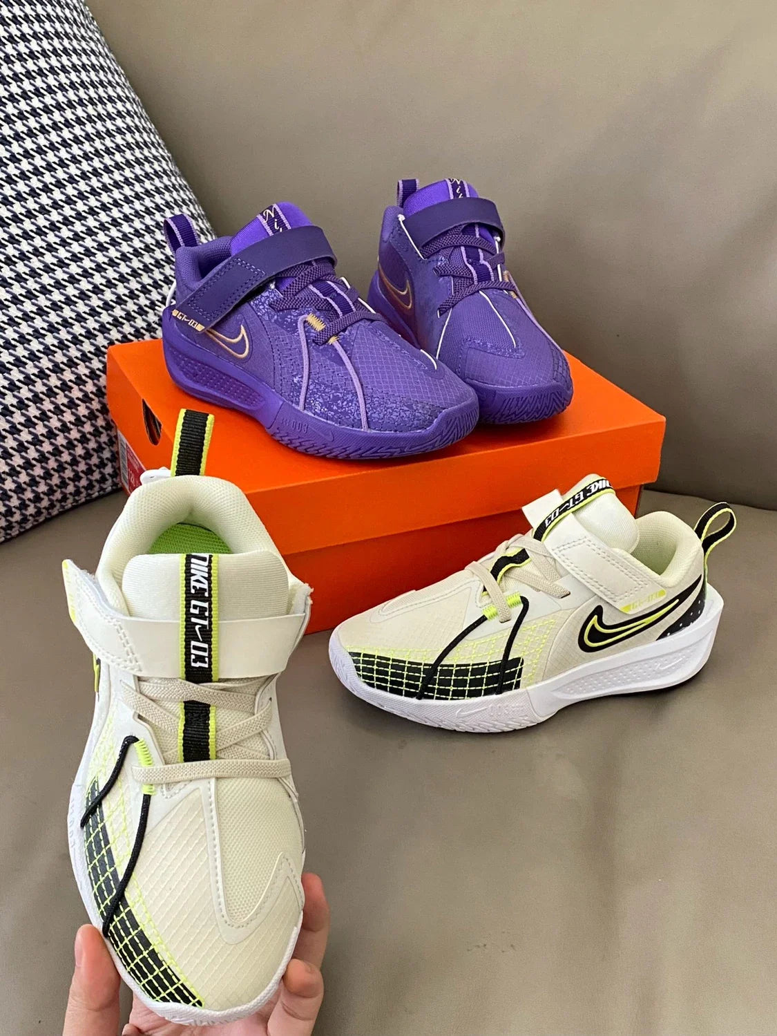（26-37）N家GT.CUT3魔术贴儿童运动鞋新款童鞋A338 收藏