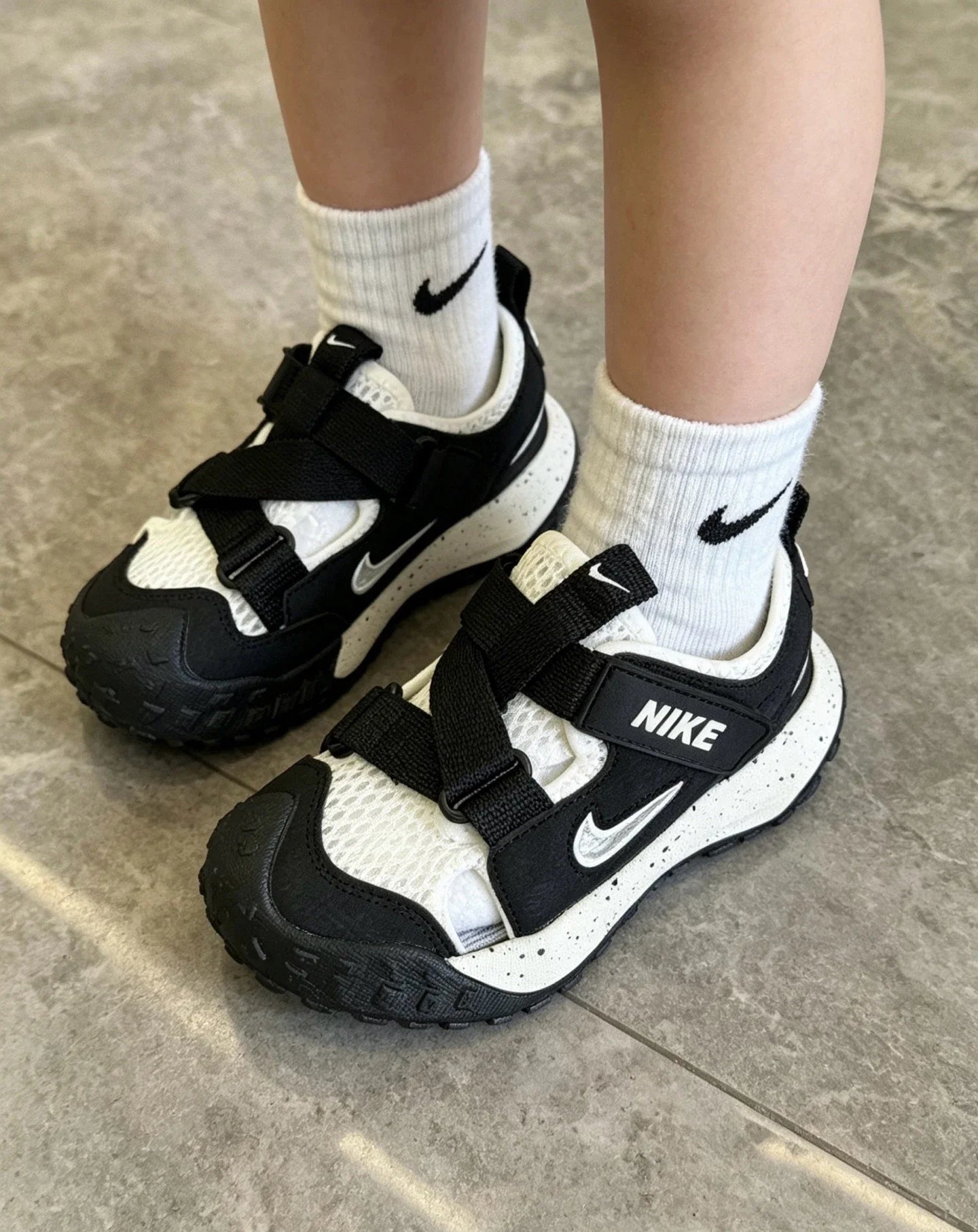 （26-37）轮胎底泼墨魔术贴护脚儿童运动凉鞋夏季新款童鞋A150 收藏