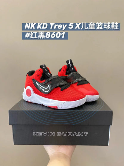 （28-39）N克KD Trey 5X魔术贴系带实战儿童篮球鞋运动鞋新款童鞋A221 收藏