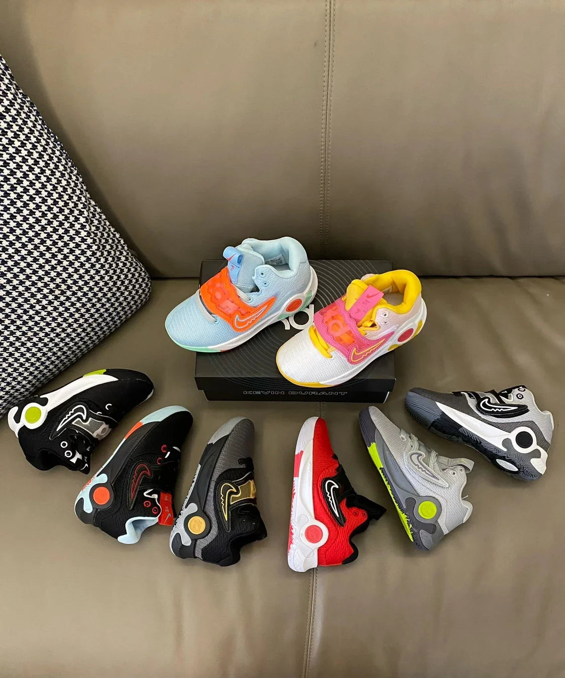 （28-39）N克KD Trey 5X魔术贴系带实战儿童篮球鞋运动鞋新款童鞋A221 收藏