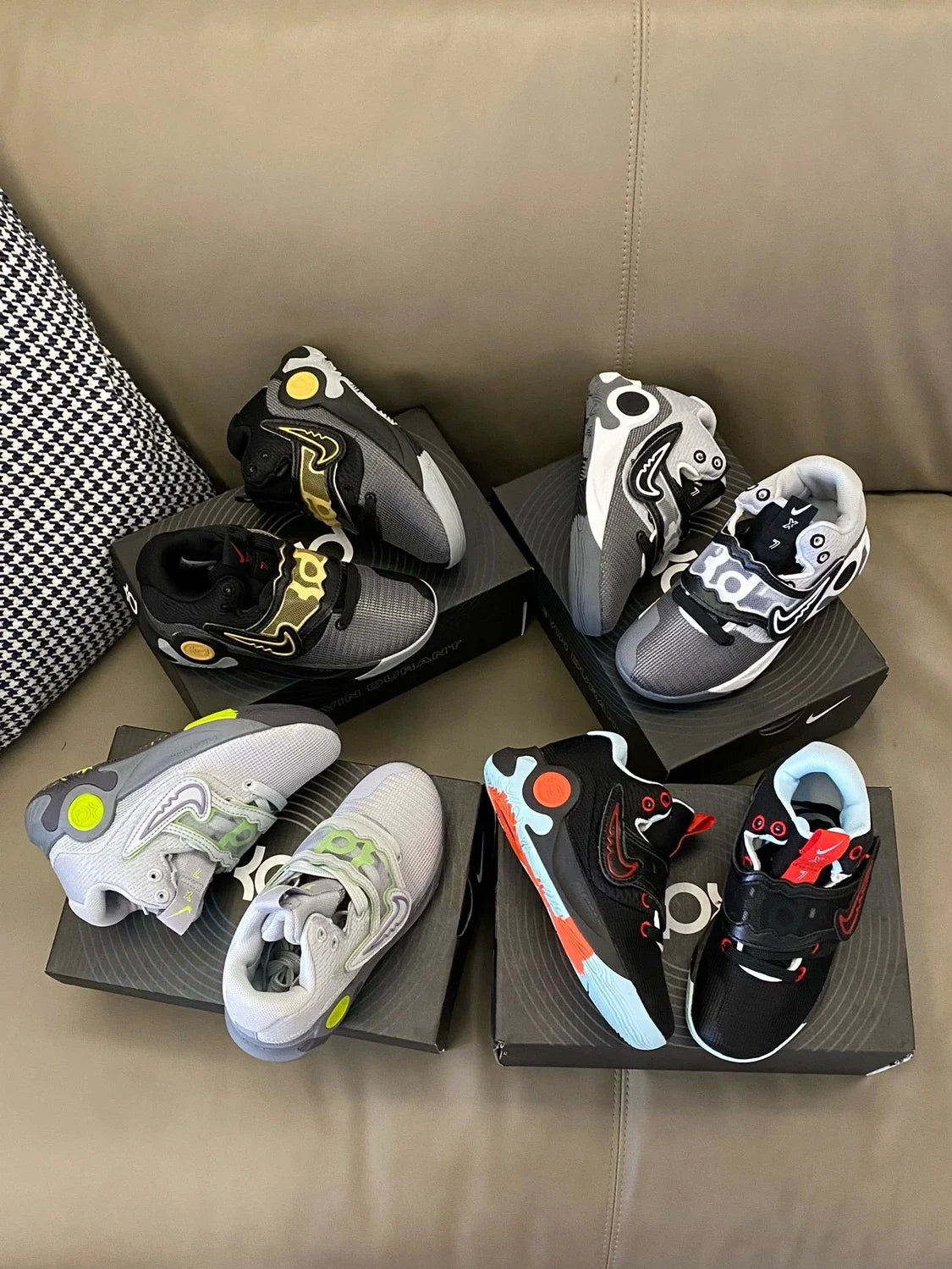 （28-39）N克KD Trey 5X魔术贴系带实战儿童篮球鞋运动鞋新款童鞋A221 收藏