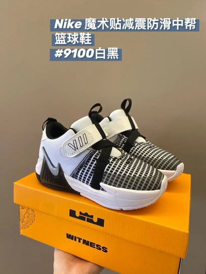 魔术贴减震防滑中帮儿童篮球鞋运动鞋新款童鞋A110 收藏