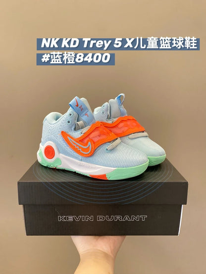 （28-39）N克KD Trey 5X魔术贴系带实战儿童篮球鞋运动鞋新款童鞋A221 收藏